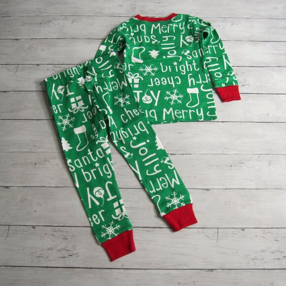 Carter's Pajama Set Boy's Size 2T Christmas Holiday Unisex Family - Picture 5 of 5